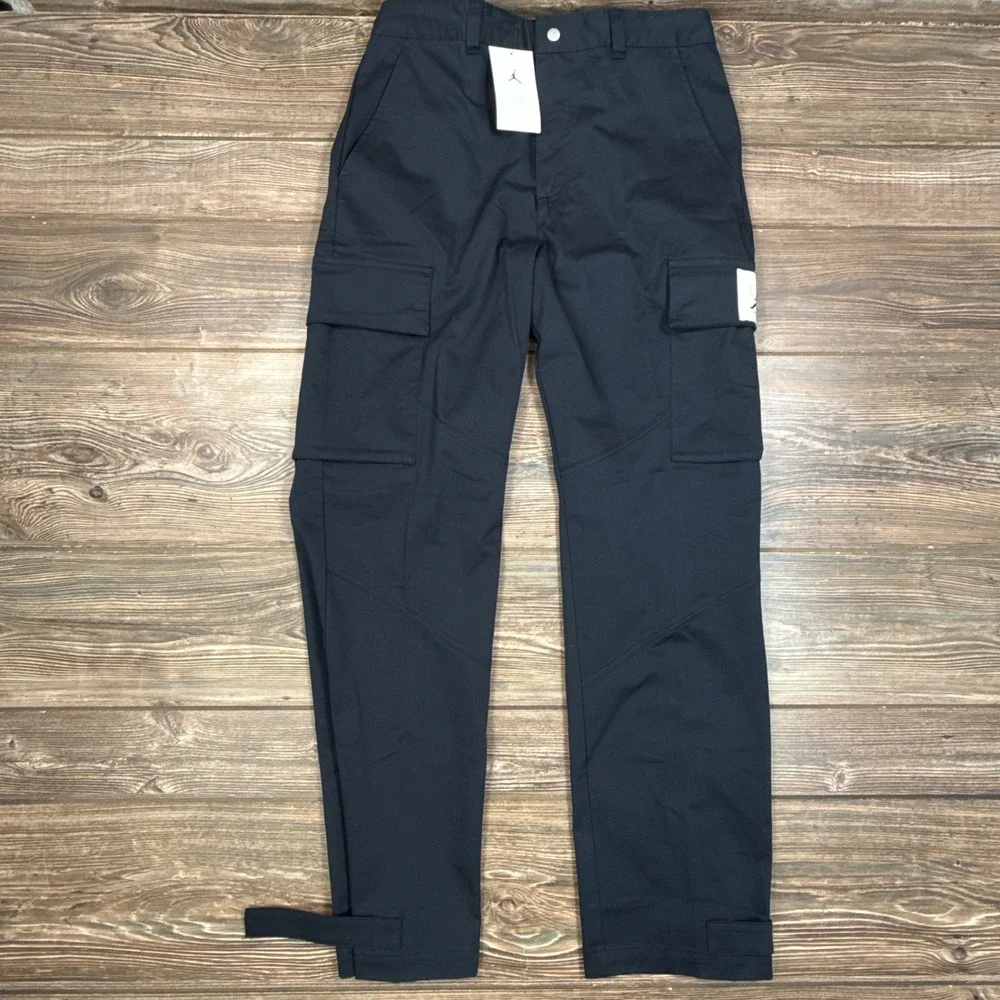 Nike Jordan Mens Size Medium Cargo Pants Black Essentials Flight DQ7342-010 New